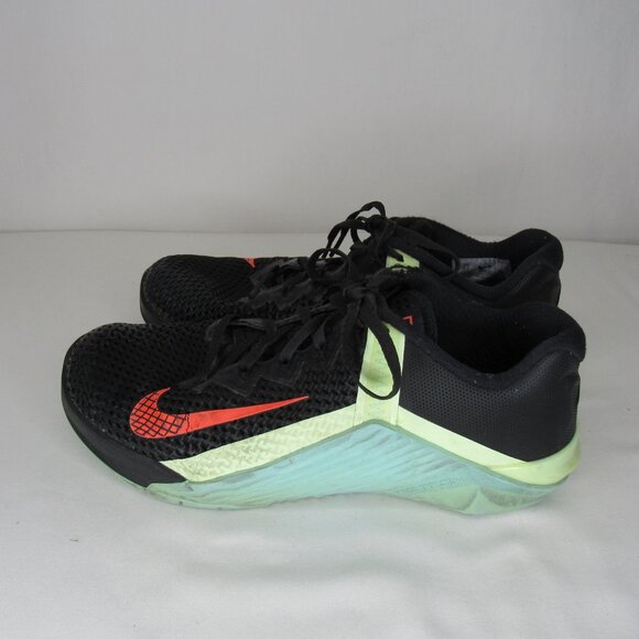 Nike Metcon 6 Cross Training Shoes Black Blue Women's 8.5 AT3160-067 - Picture 3 of 7